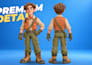 design stylized 3d character models with rigging for unity, unreal engine, games